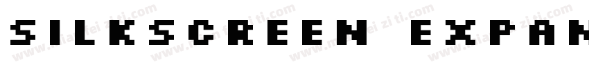 Silkscreen Expanded Font字体转换